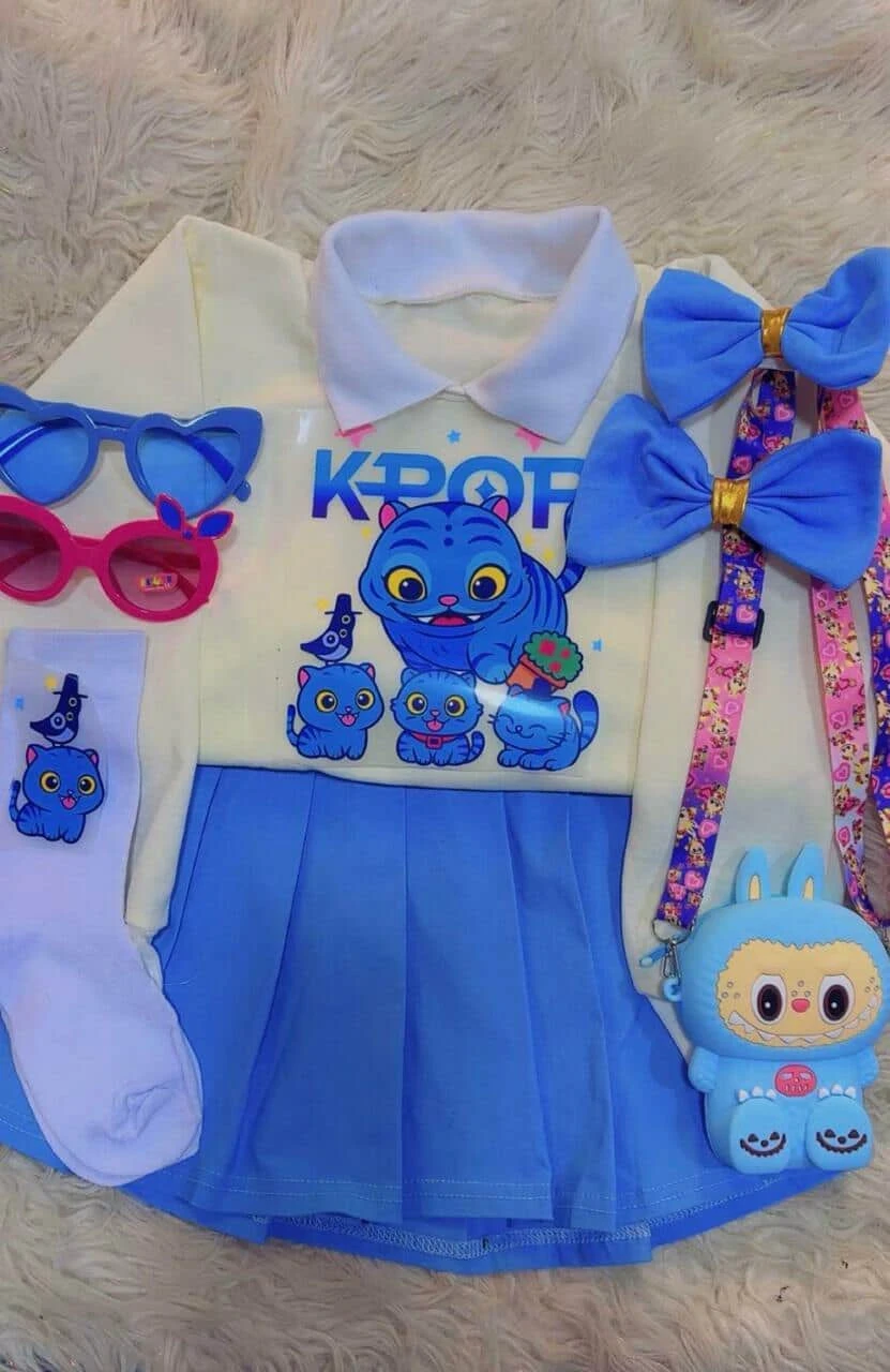 Conjunto para niña guerreras kpop 6
