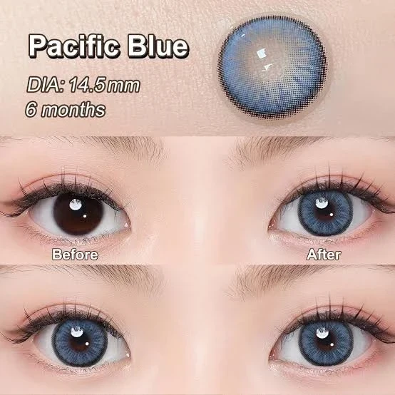 Lentes de contacto - Referencia: Diamond N / Pacific Blue - Efecto muñeca 
