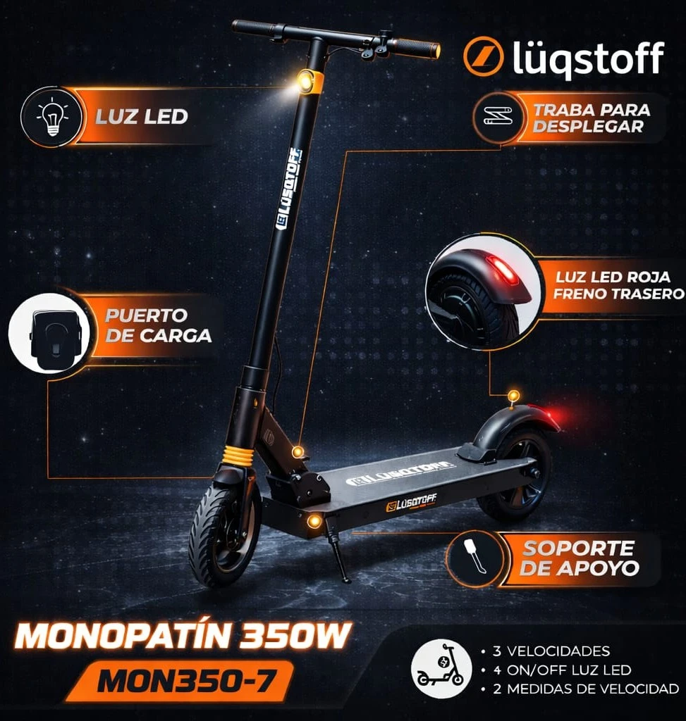 MONOPATIN ELÉCTRICO LUQSTOFF