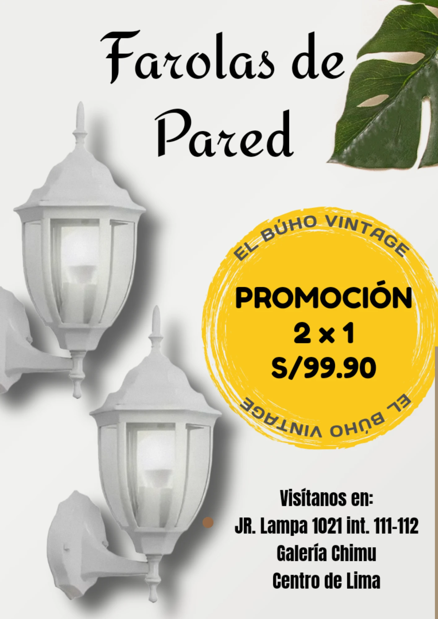 Farol de Pared Decorativa 4