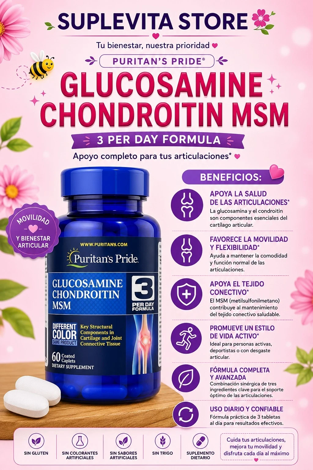 Puritan's Pride Glucosamine Chondroitin MSM