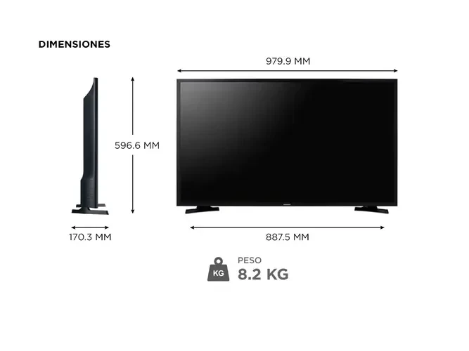 SMART TV SAMSUNG 43" T5300  3