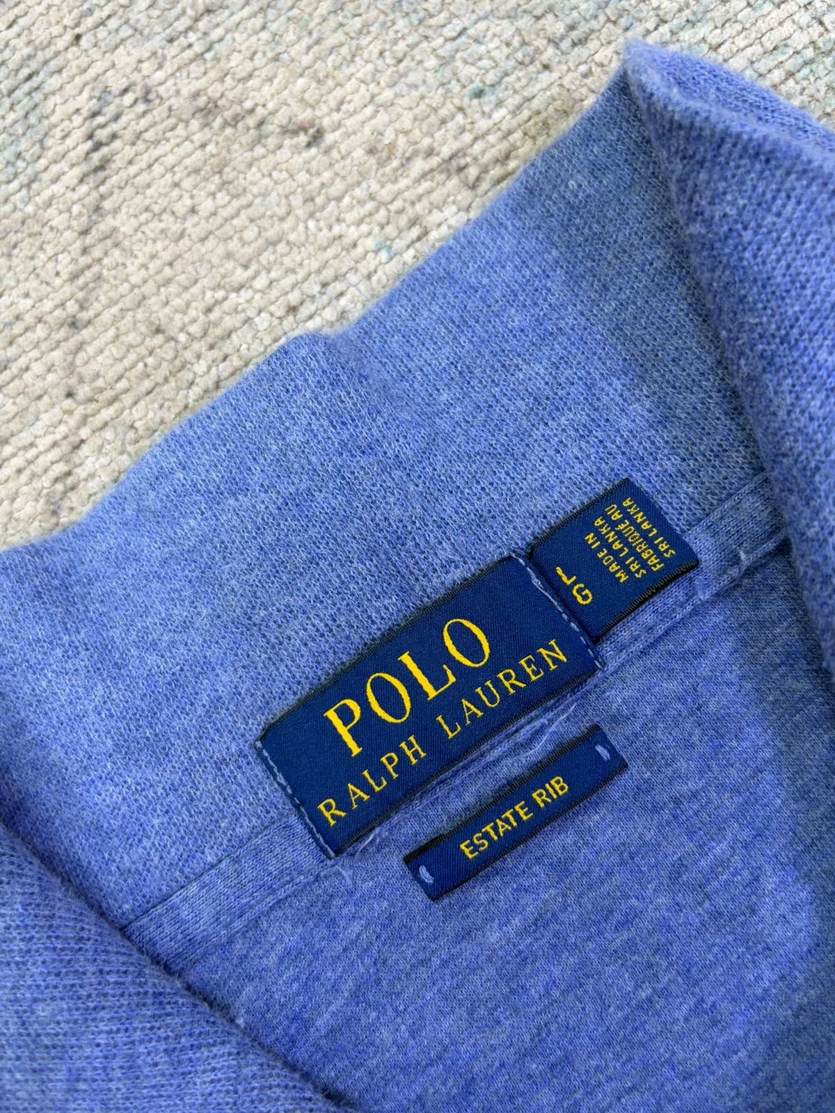 POLO RALPH LAUREN ESTATE RIB QUARTER-ZIP SWEATER 4