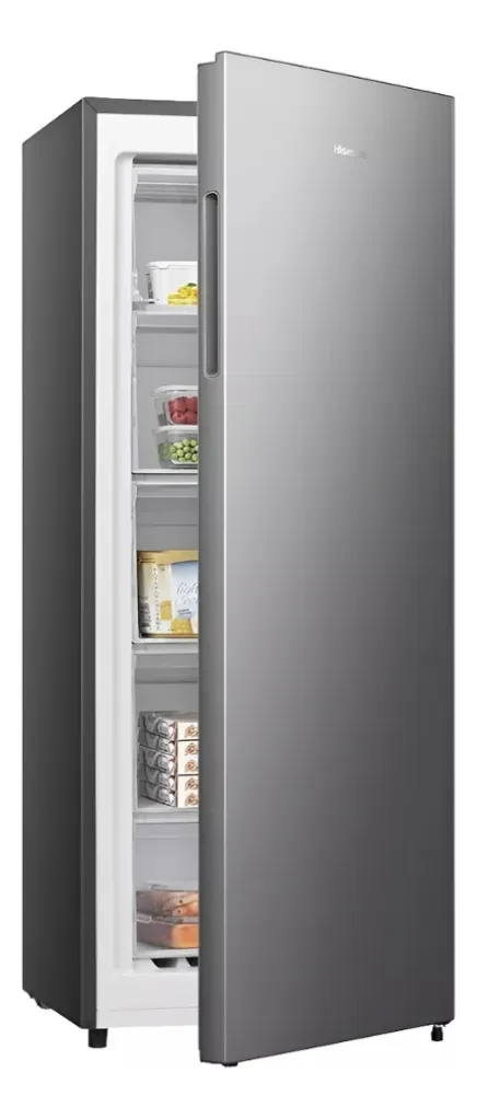 Freezer Vertical Hisense Rs-20dcs 153 L Color Plateado 2