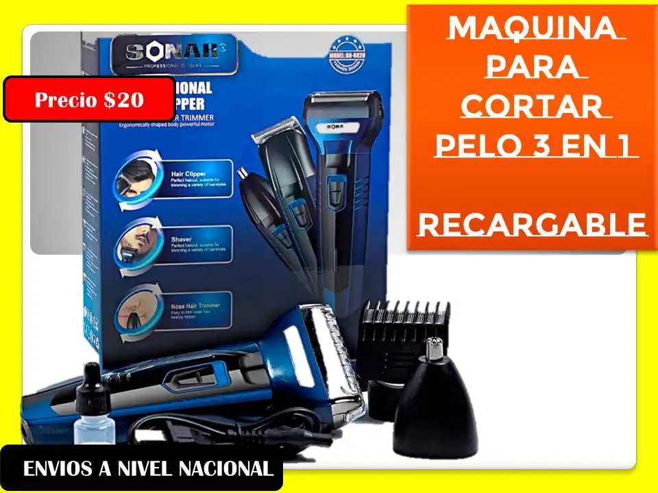 Maquina 3 en 1 para cortar pelo 