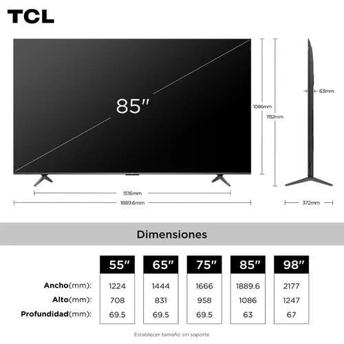 SMART TV TCL 85" QLED 85P8K 2