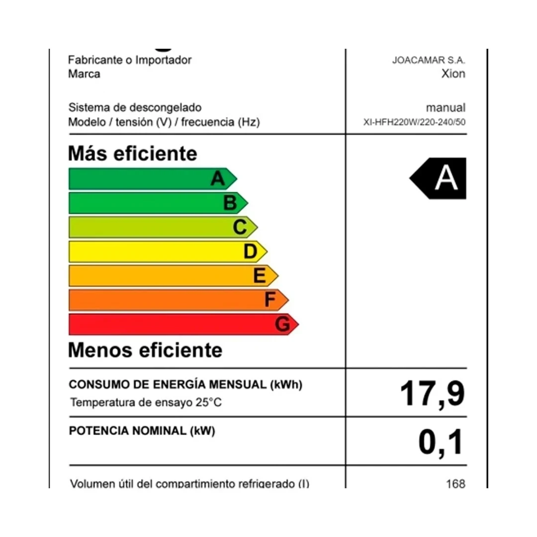 Heladera Frio Humedo 205L 𝙓𝙄𝙊𝙉 4