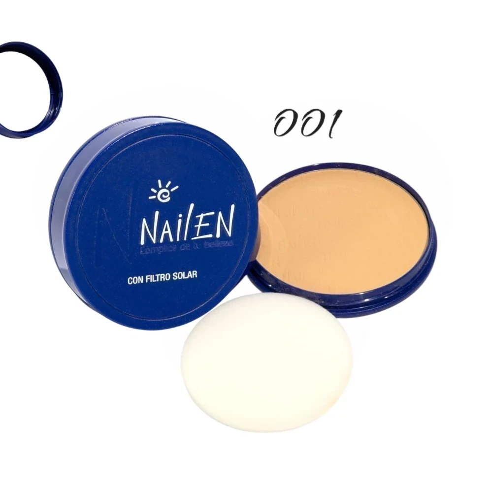 nailen polvo compacto con filtro solar tono 001