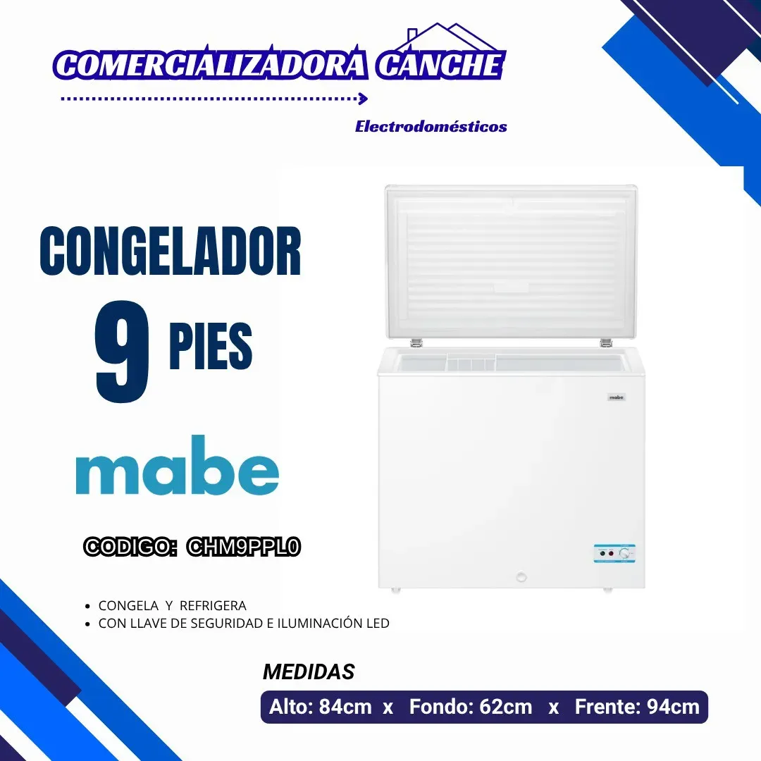 CONGELADOR 9PIES MABE