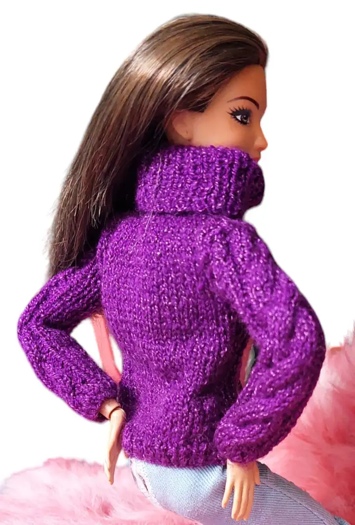 Suéter Trenzado Morado 3