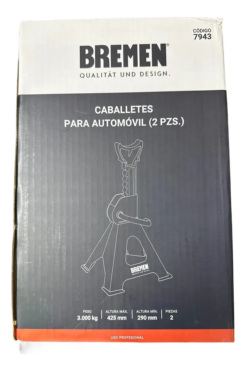Juego Caballetes Tripode 3 Toneladas Reforzado Auto Bremen 4