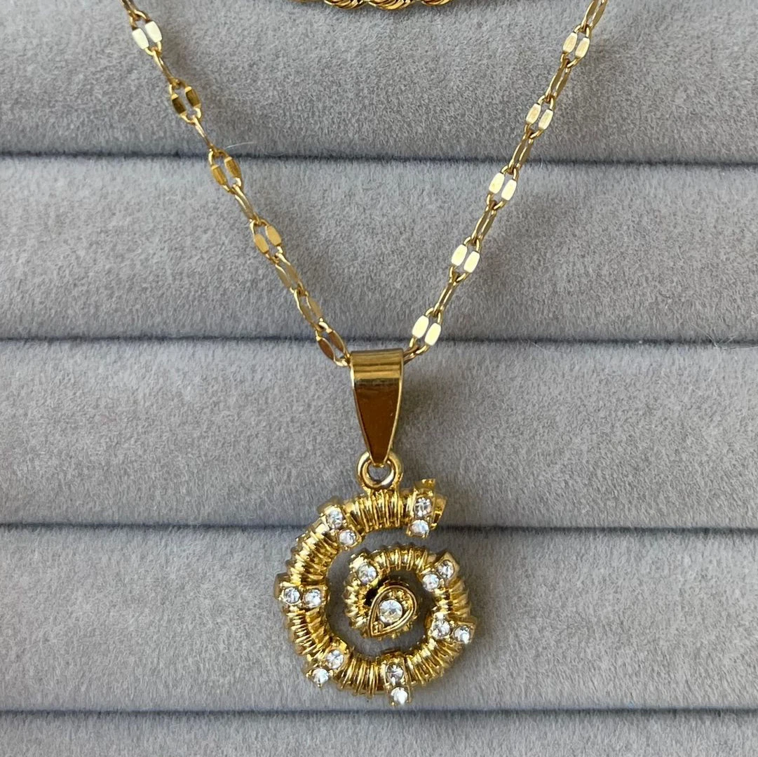 Cadena espiral piedritas