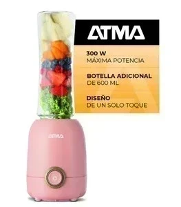 LICUADORA PERSONAL ATMA CON VASO TRANSPARENTE 