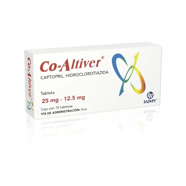 CAPTOPRIL/HIDROCLOROTIAZIDA 25MG-12.5 MG 