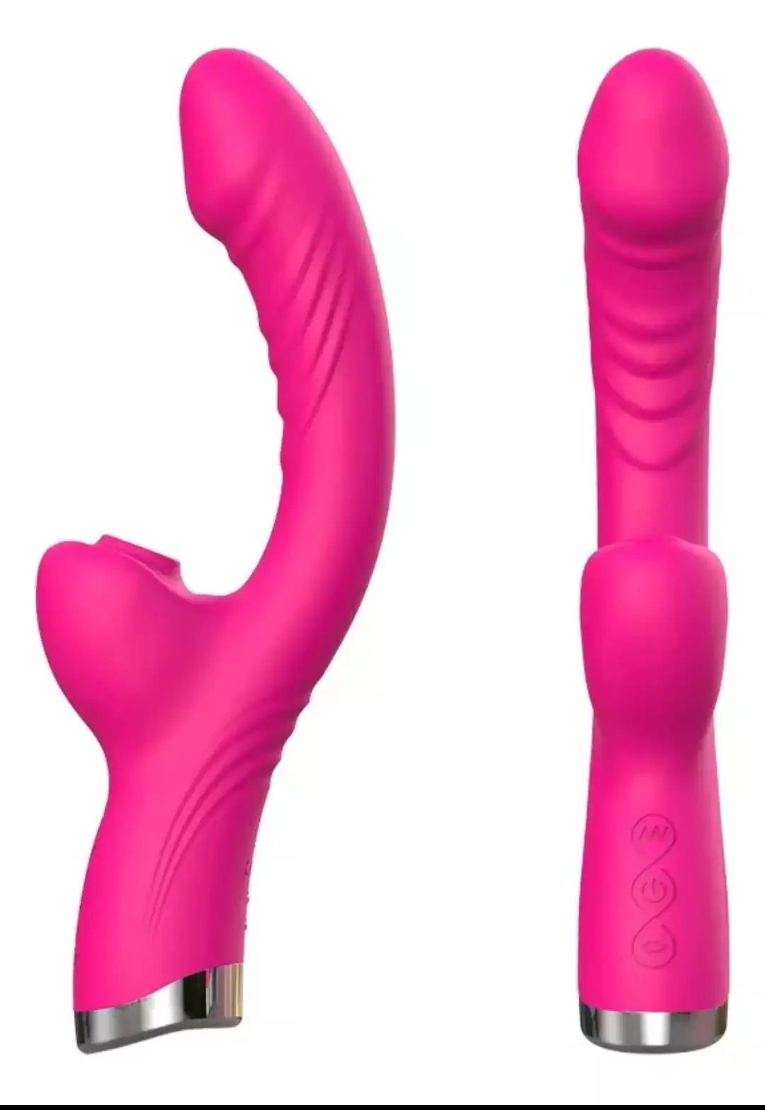 Vibrador doble estipulación succión