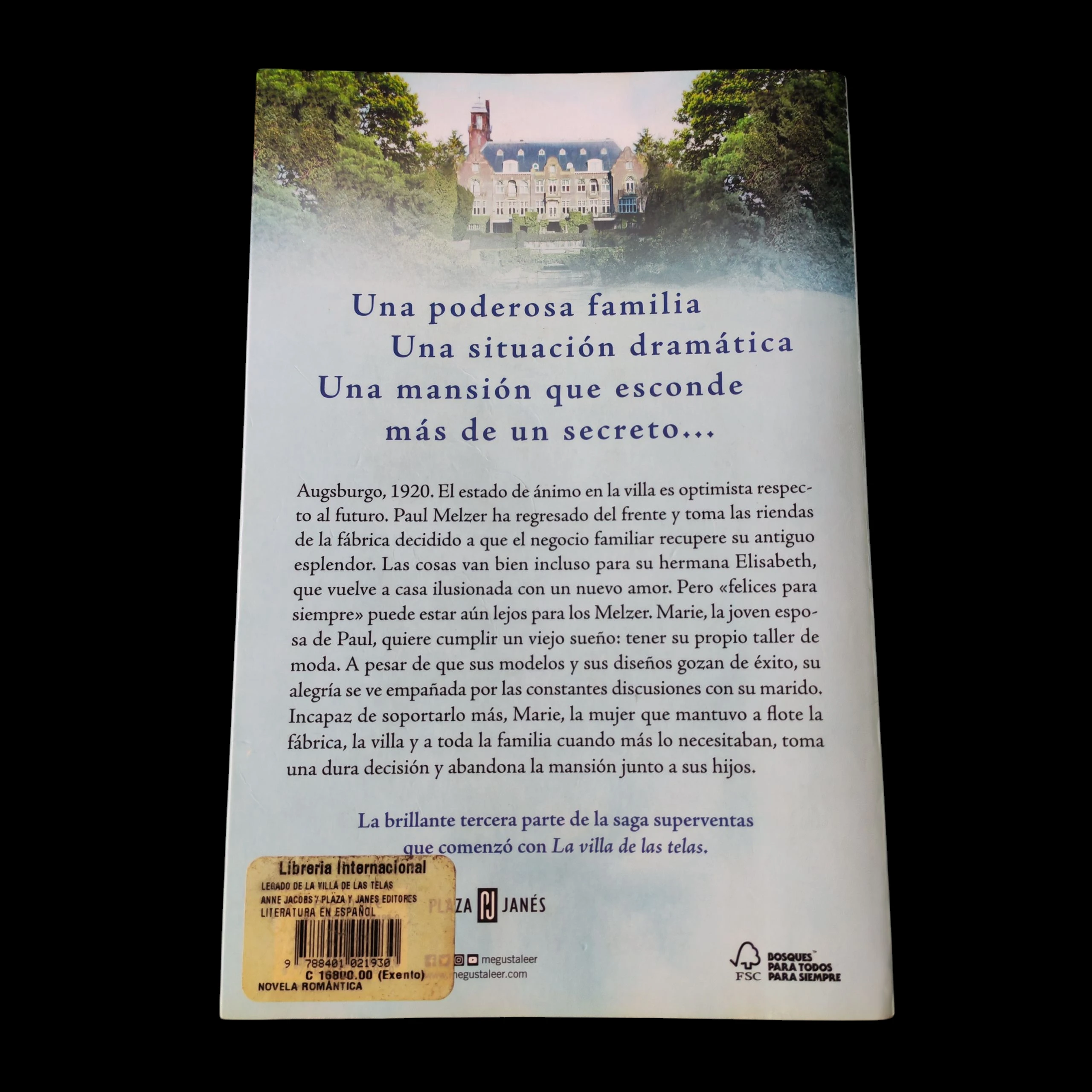 El legado de la villa de las telas, Anne Jacobs usado  2
