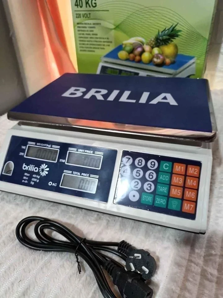 BALANZA DIGITAL ELECTRONICA BRILIA 40KG COMERCIAL 2