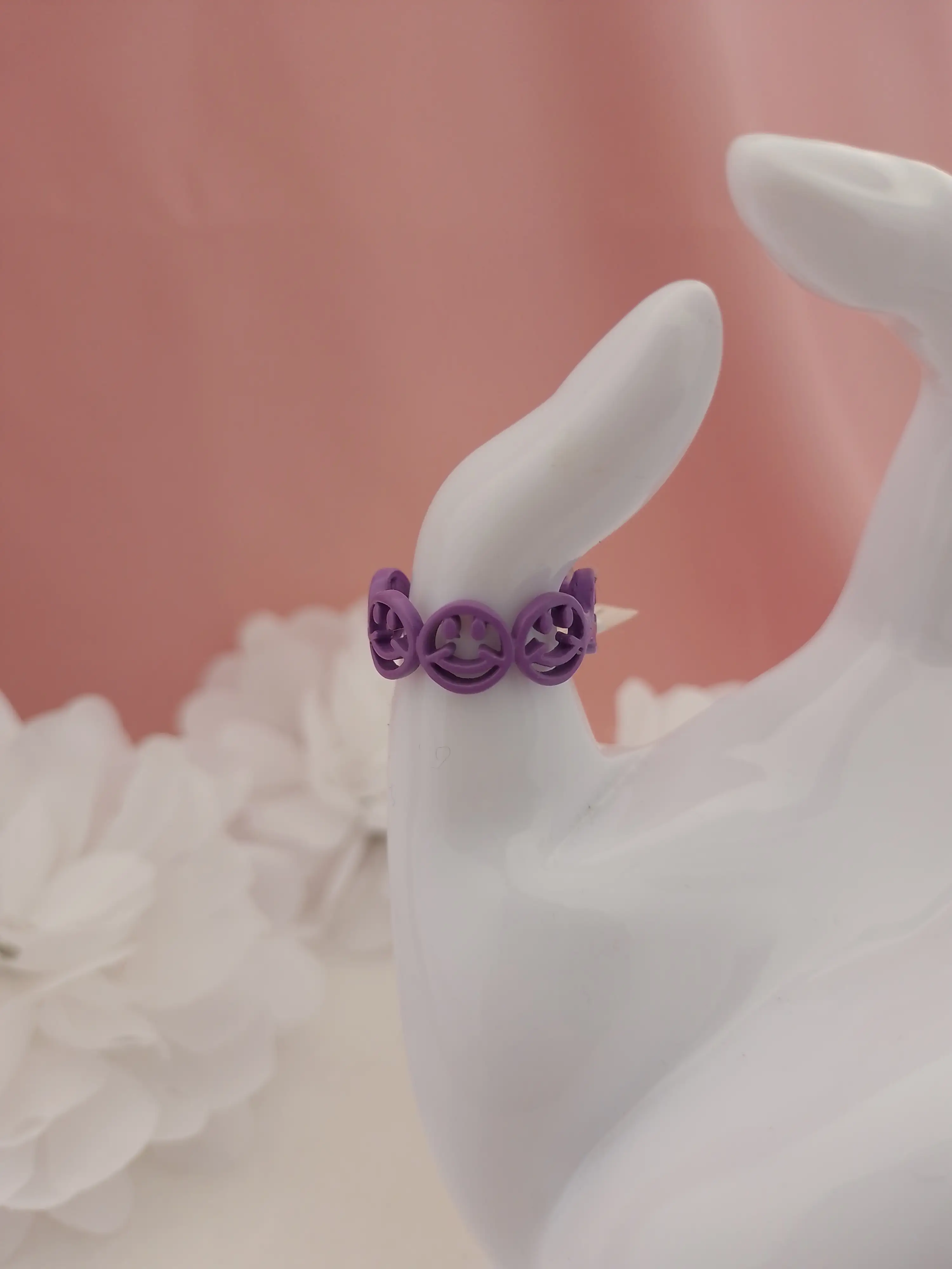 Anillo happy morado  2