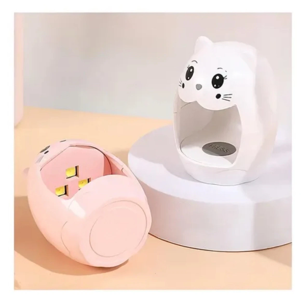 Mini Lámpara UV/LED para Uñas Forma de Gatito 4