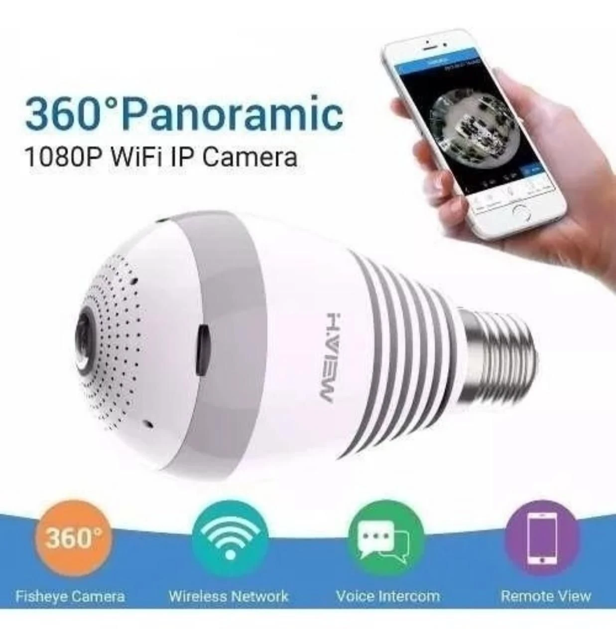 Camara de seguridad bombillo 3