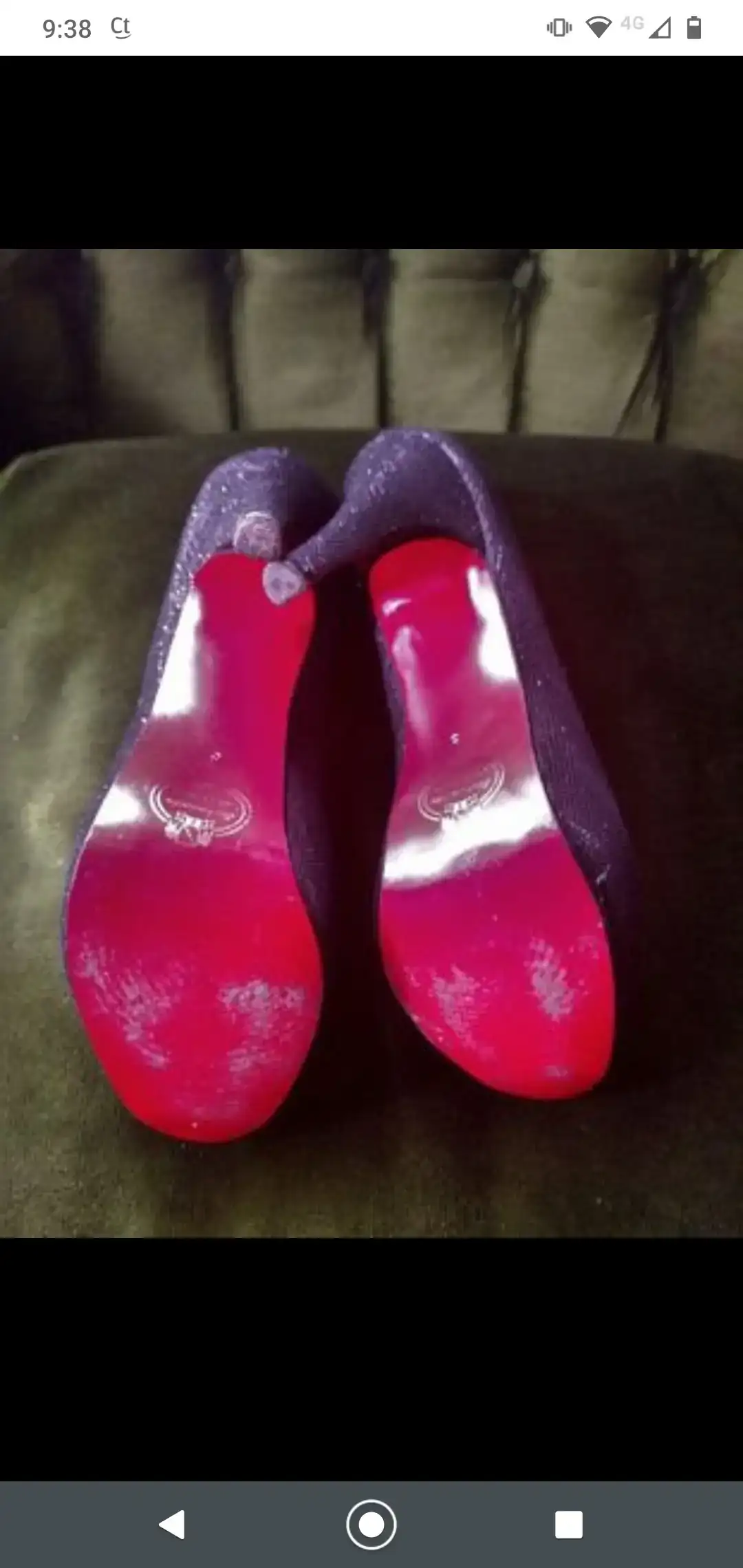Stilettos de glitter negro N°38 3