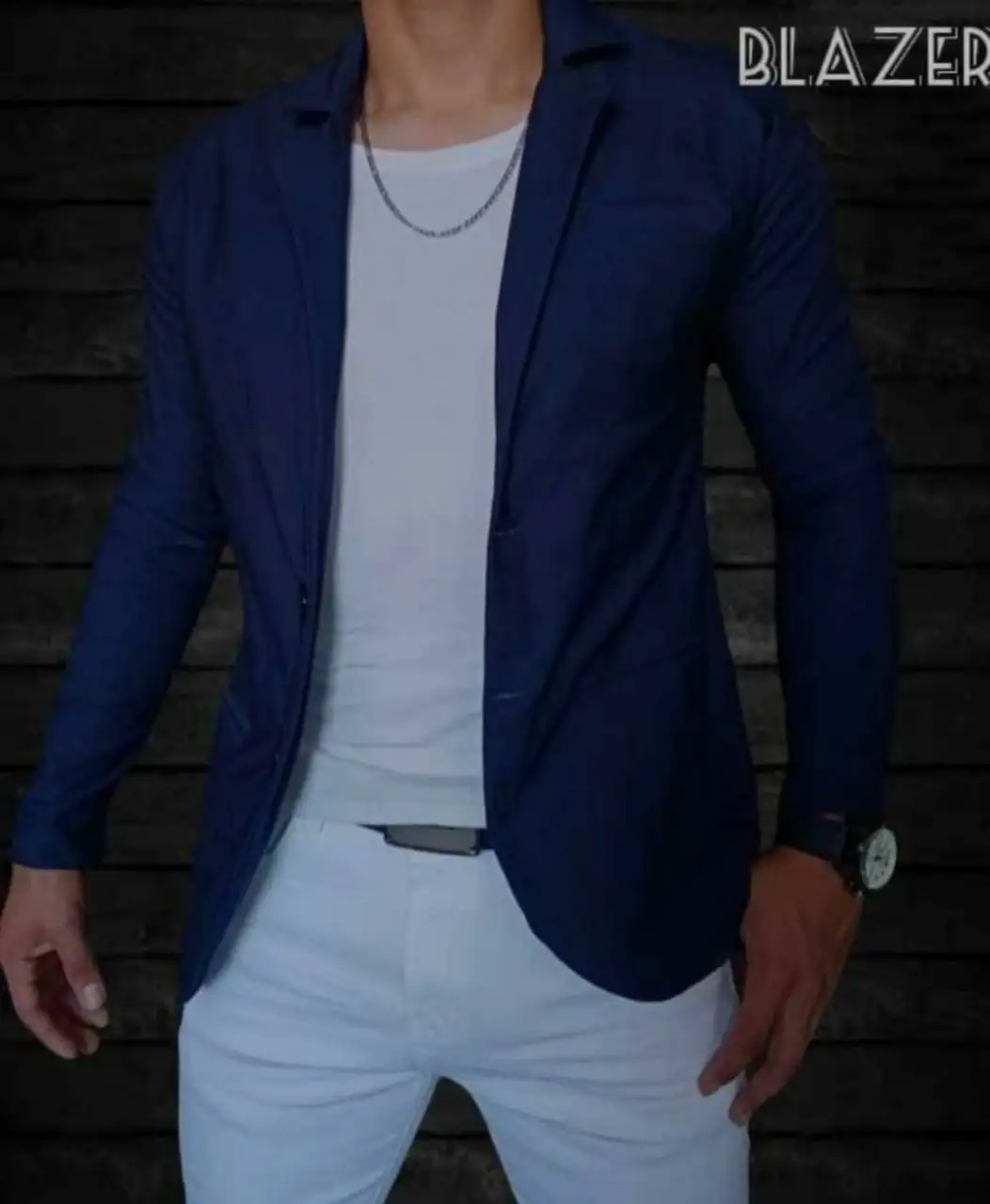 Blaizer en gabardina gruesa strech 