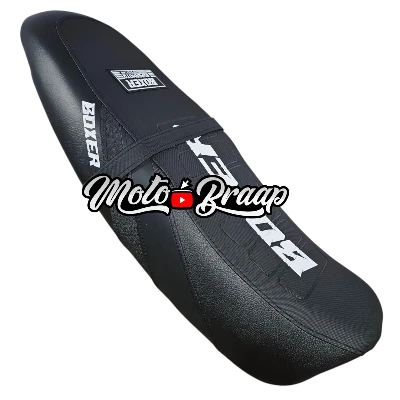 Boxer Ct 100 / Ct 125 / Ks forro tapizado cold line negro letrero en medio DW