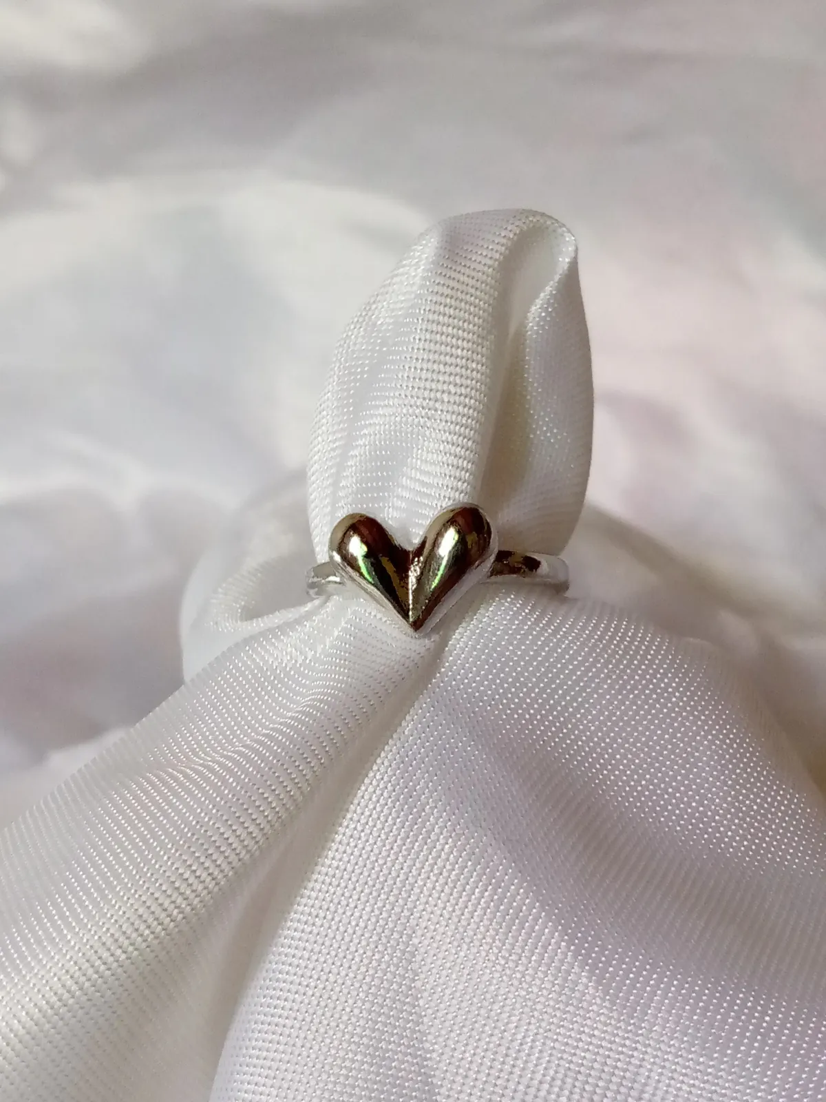 Anillo corazón Chunky