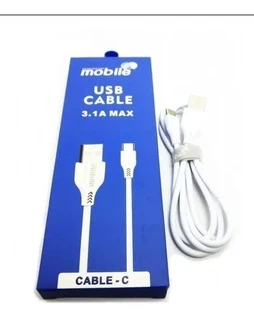 CABLE USB A  C CAJA AZUL MOBILE