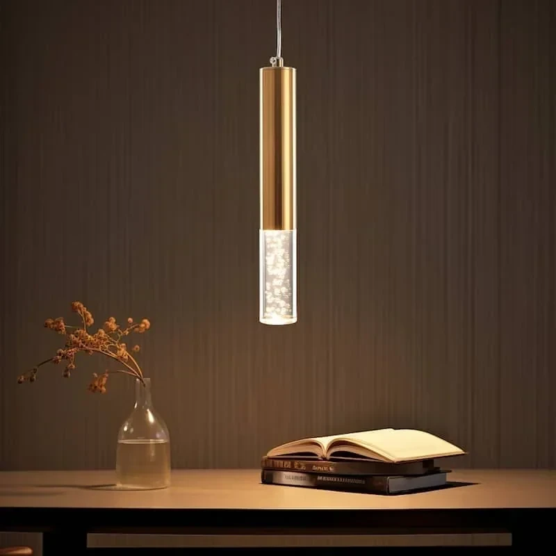 LAMPARA COLGANTE SIMPLE LIZ GOLD GU10 3