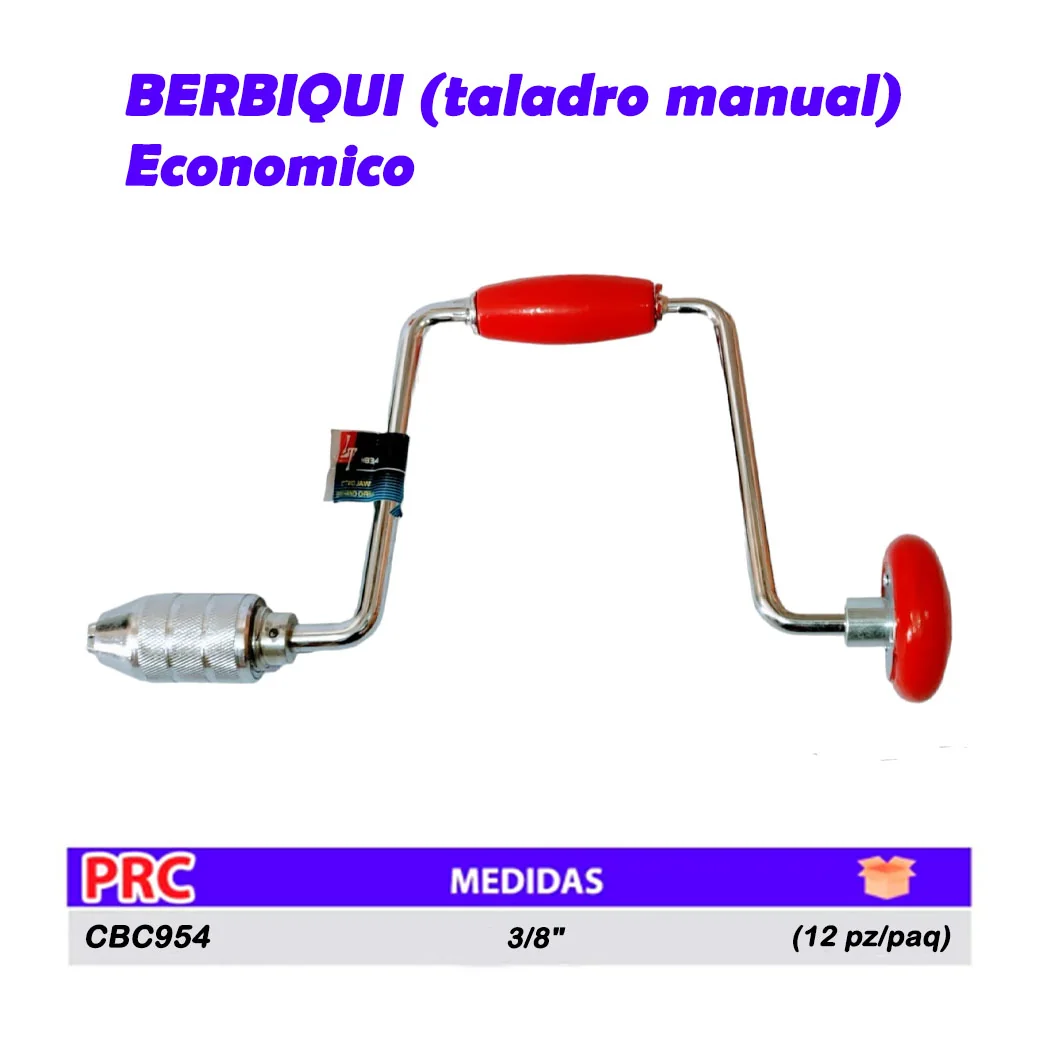BERBIQUI (taladro manual) Economico 3/8"