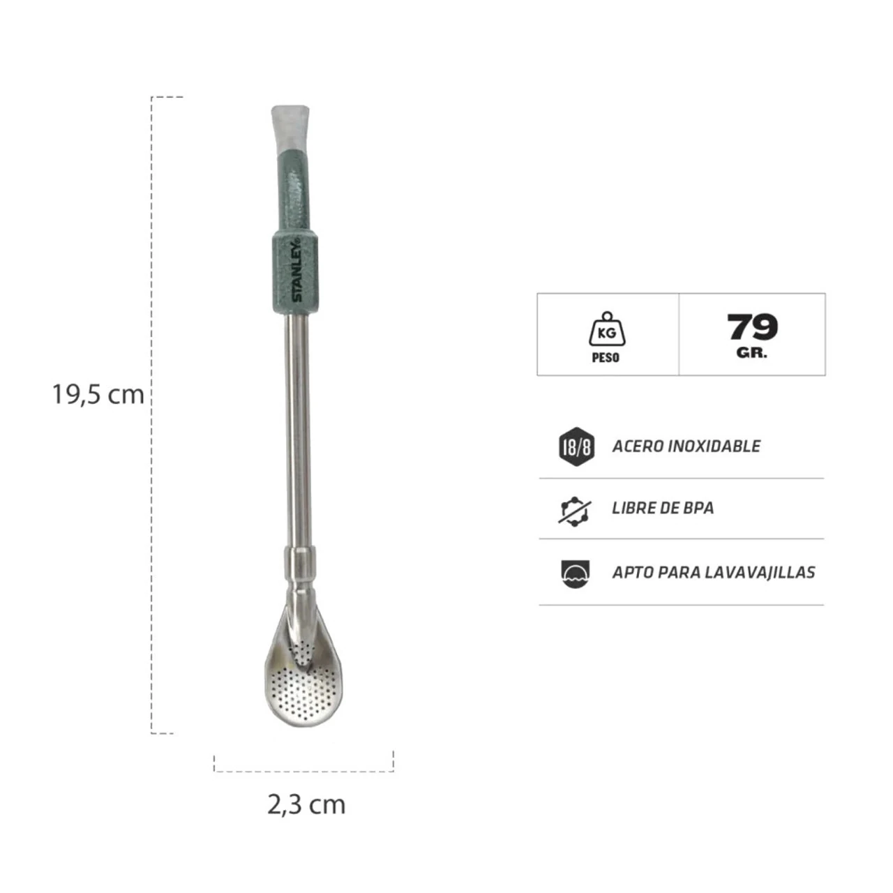 Stanley Premium Bombilla Para Mate Diseño Duradero 5