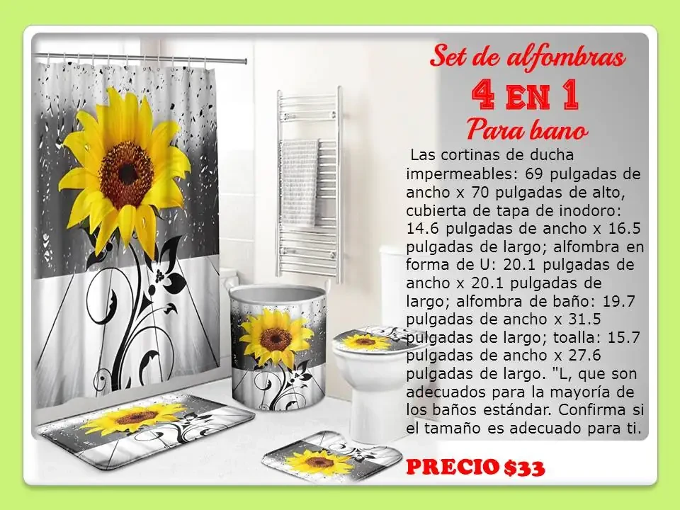 Set de alfombras para baño 