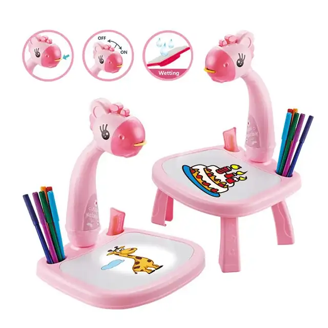 MESA PROYECTOR DE IMÁGENES PARA DIBUJO MUSICAL INFANTIL JIRAFA 2