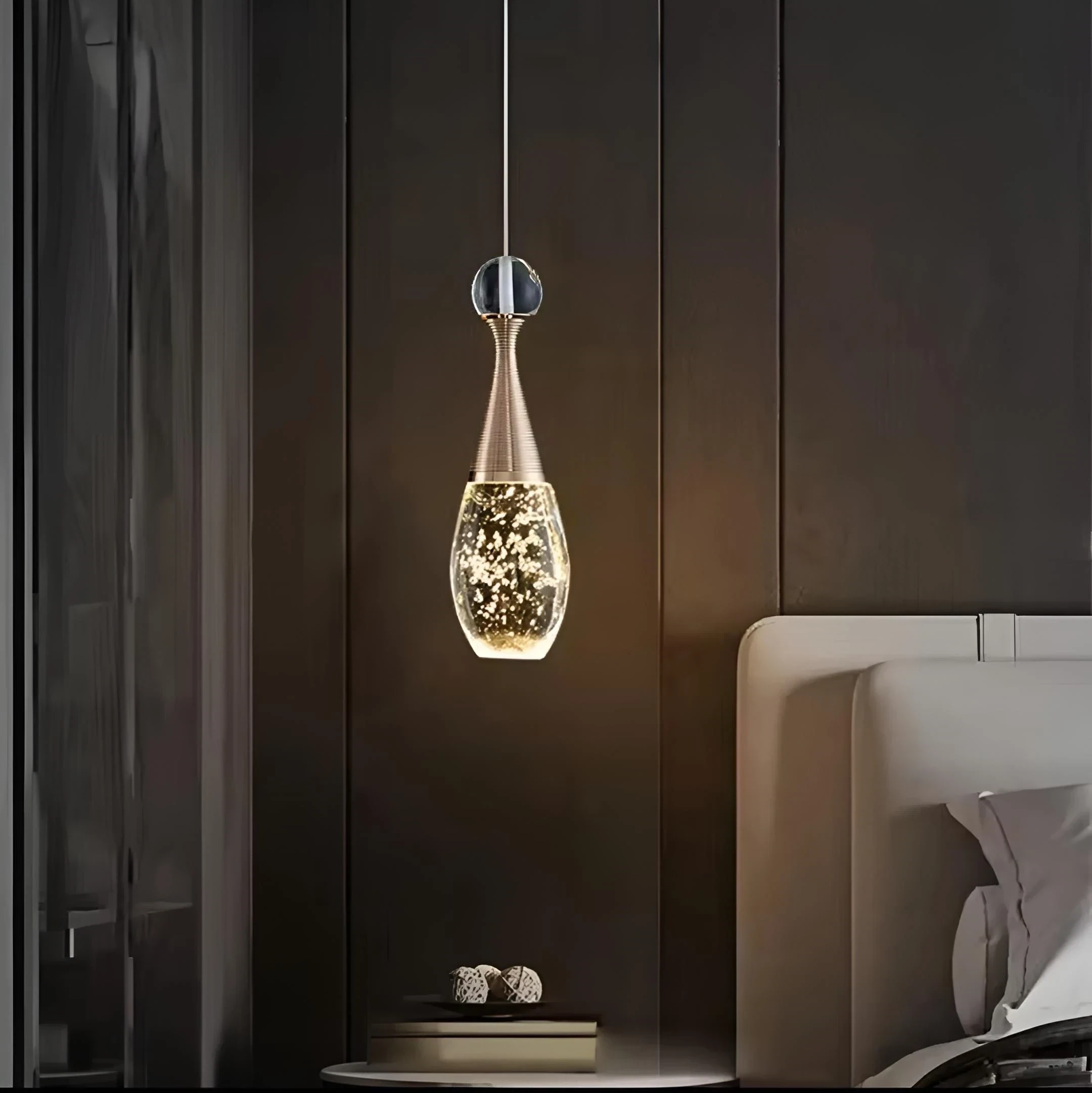 LAMPARA COLGANTE LED LUZ CALIDA/3K 3W  2