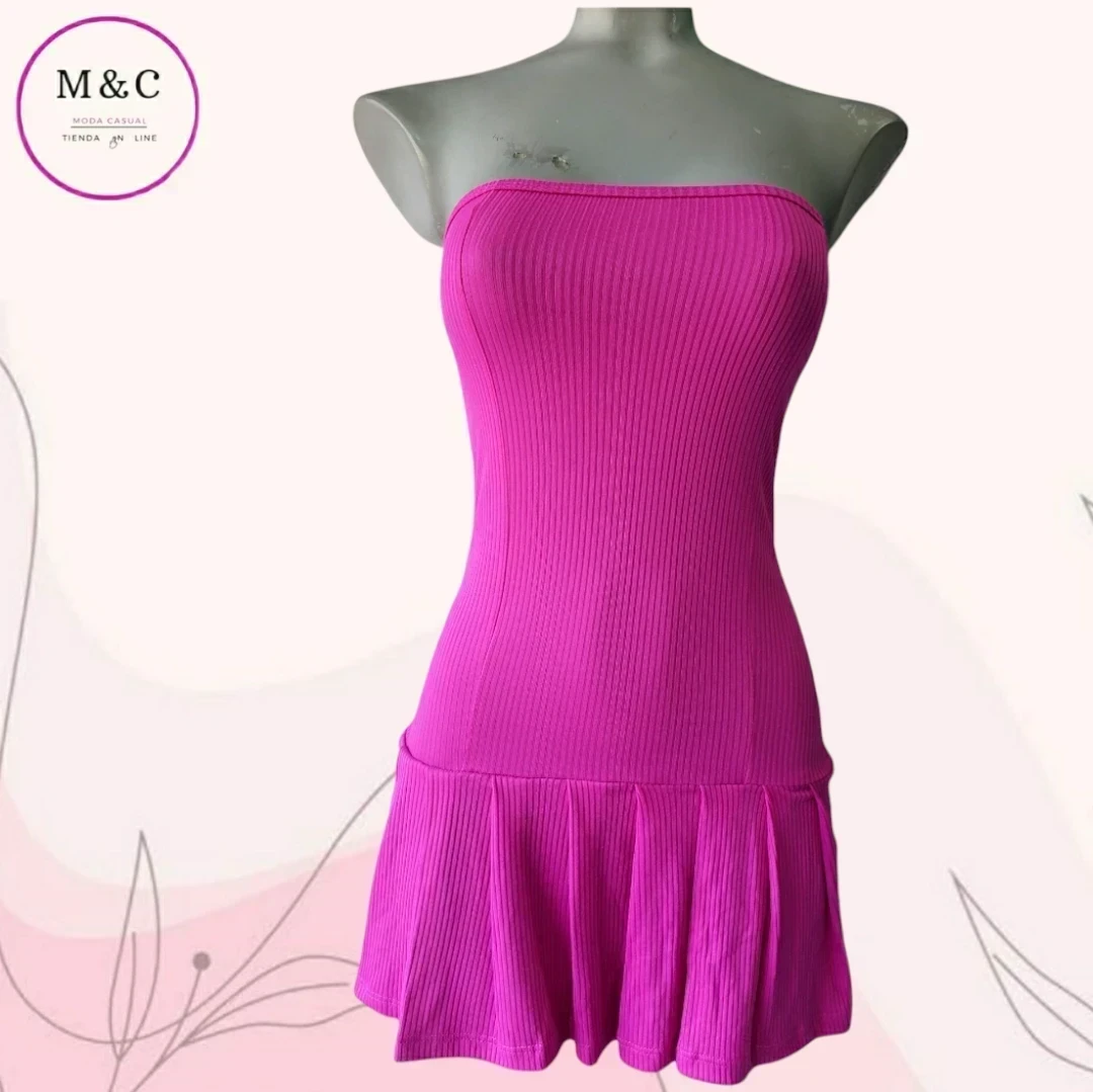vestido straple