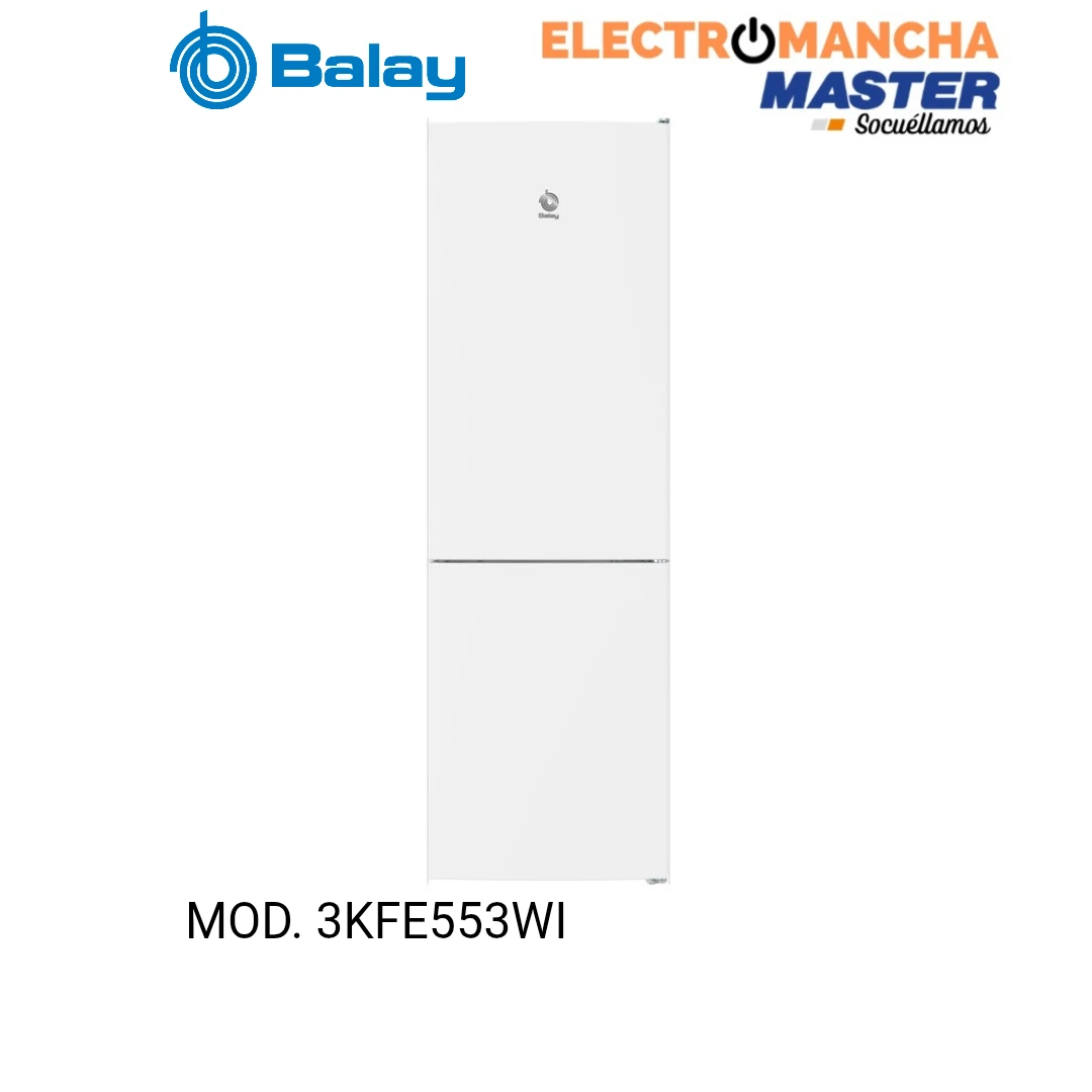FRIGO COMBI BALAY 3KFE553WI 1,86*60 NF BLANCO CLASE EN