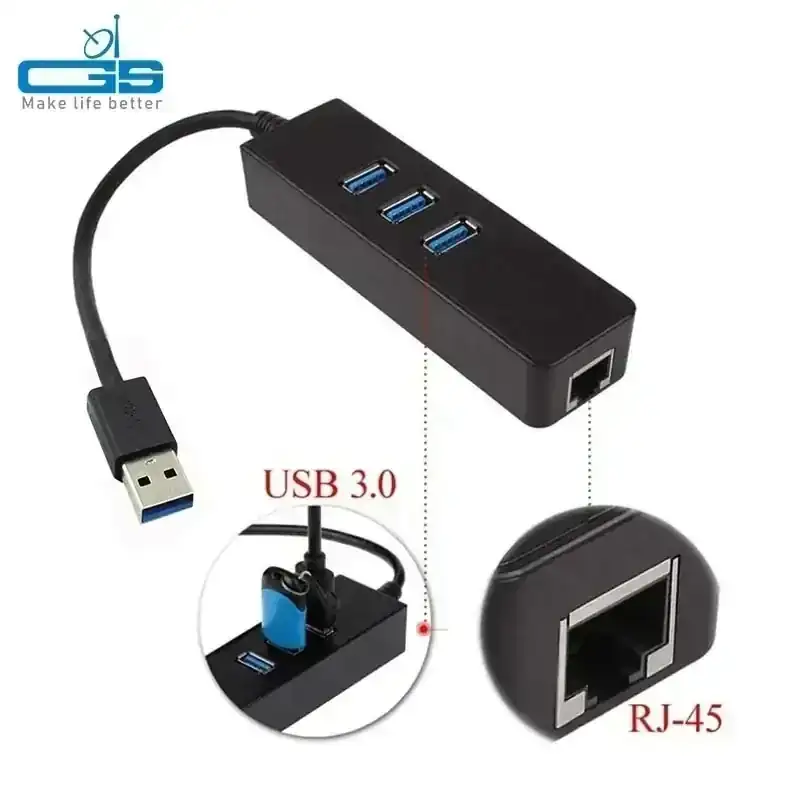 HUB USB +LAN