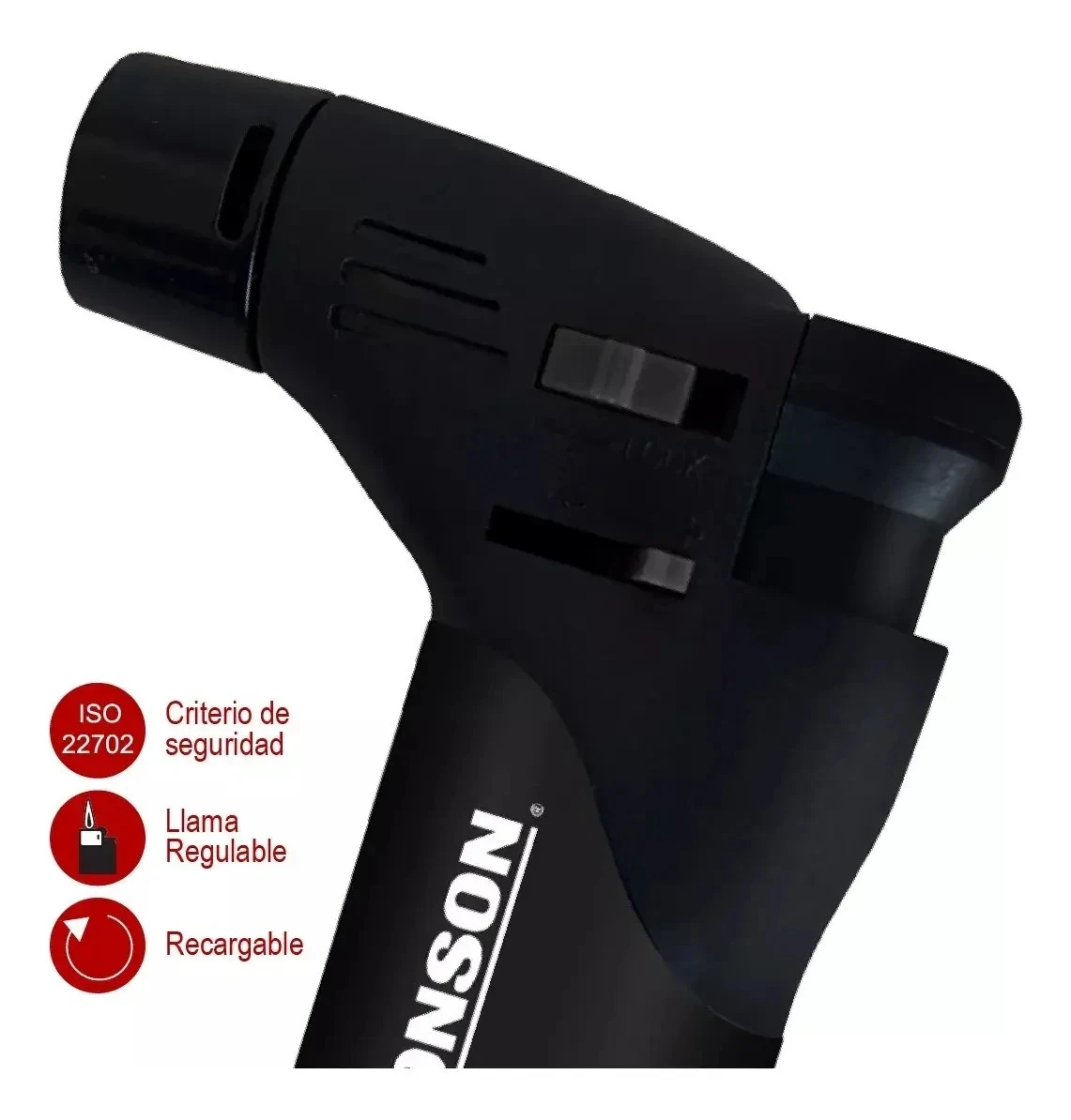 Soplete + Gas Ronson 300ml De Cocina Y Repostería Recargable  3