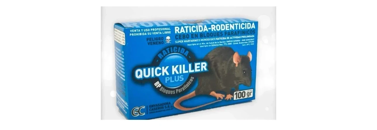 Raticida quick Killer x100g