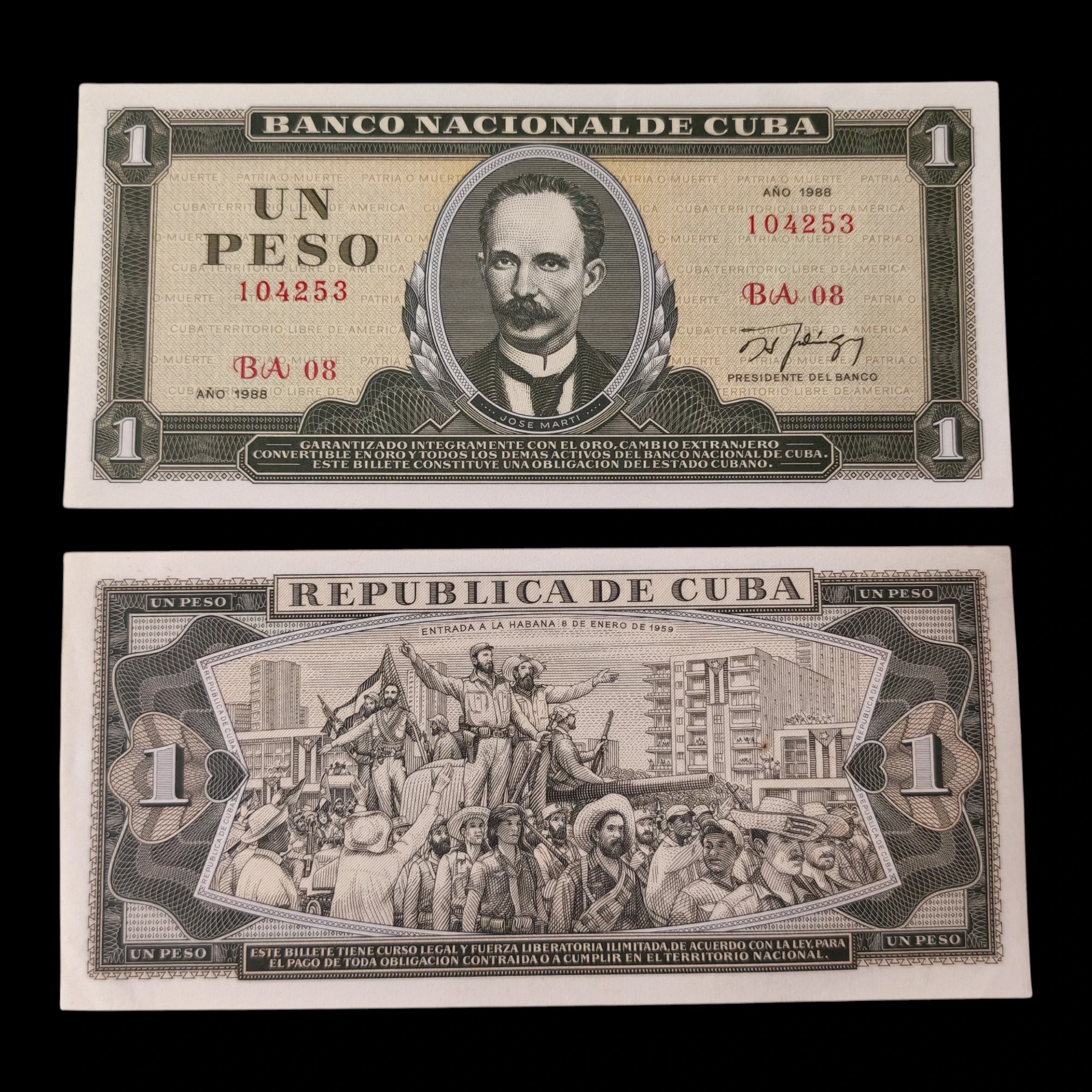 ° Cuba 1 peso UNC