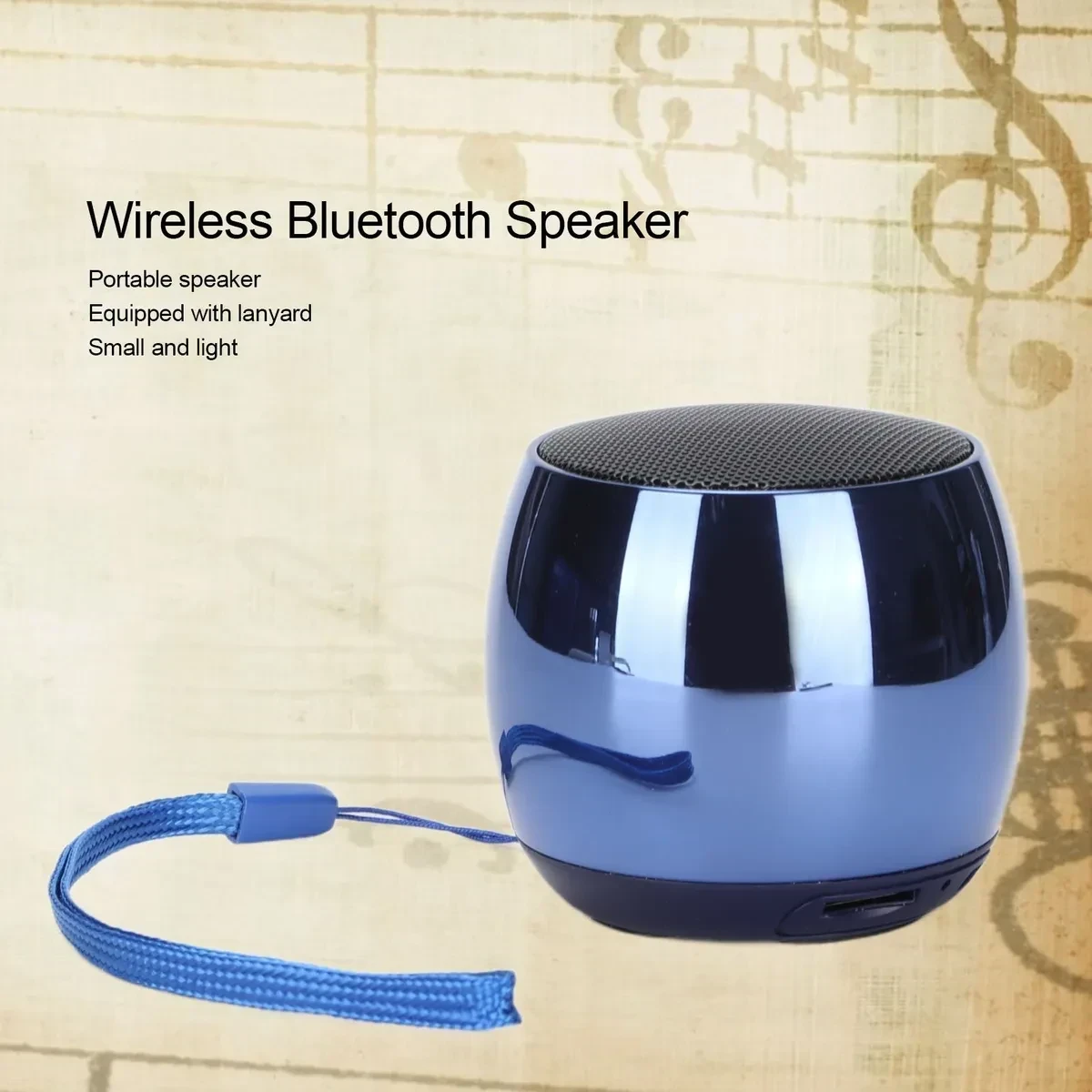 Parlante Inalámbrico Chapado En Metal Bluetooth 5.0 3