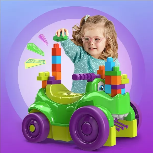 Correpasillos cocodrilo con Mega Bloks 2
