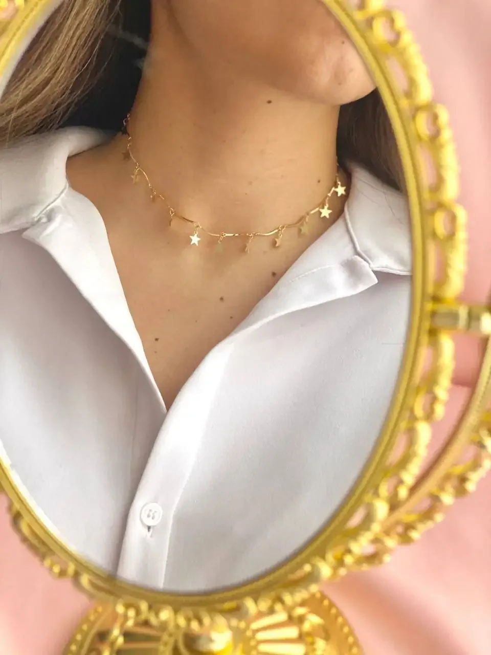 CHOKER ESTRELLAS COLGANTE