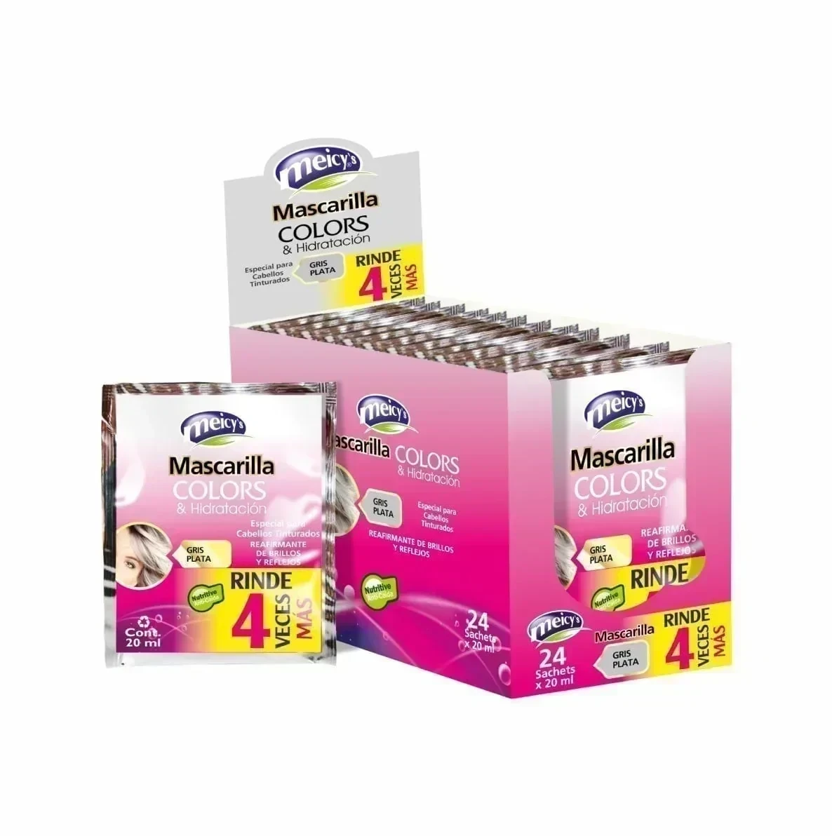 meicys mascarilla color sobre x30 gris plata