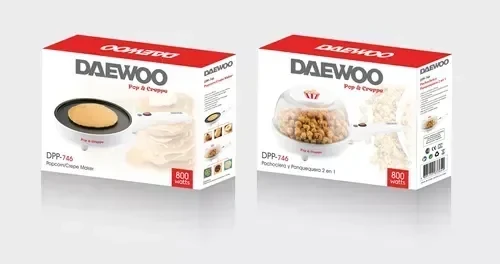 Panquequera y Pochoclera Daewoo 2 En 1 Eléctrica 5