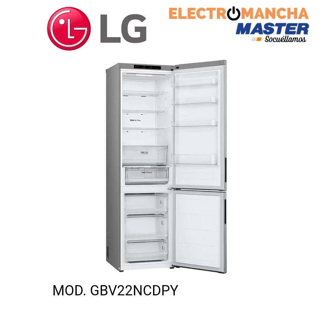 FRIGO COMBI LG GBV22NCDPY NF 2,03*60 INOX D 3
