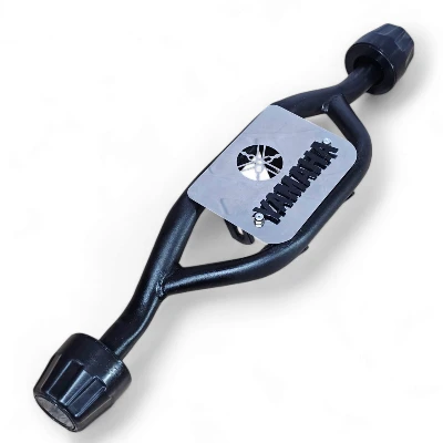 DF Xtz 125 Defensa basica lamina acero cromado logo 3d negro ZOE