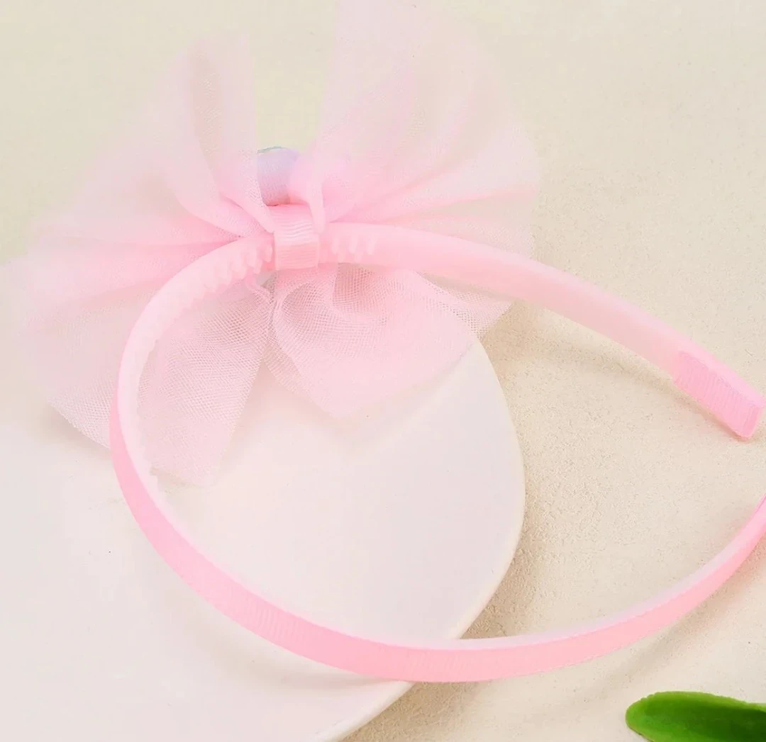 DIADEMA DE LAZO ROSA
