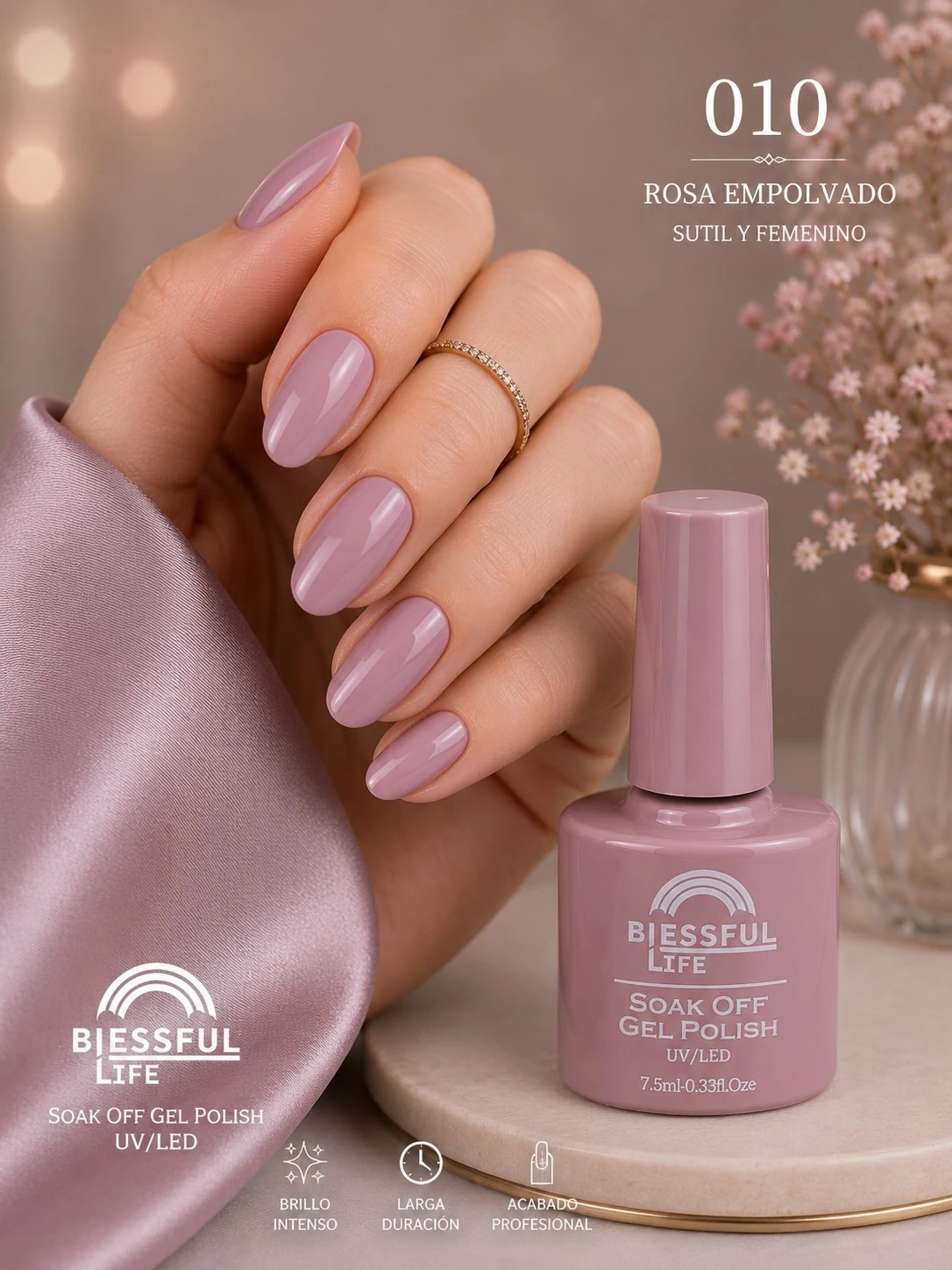 biessful life esmalte semi permanente tono 010